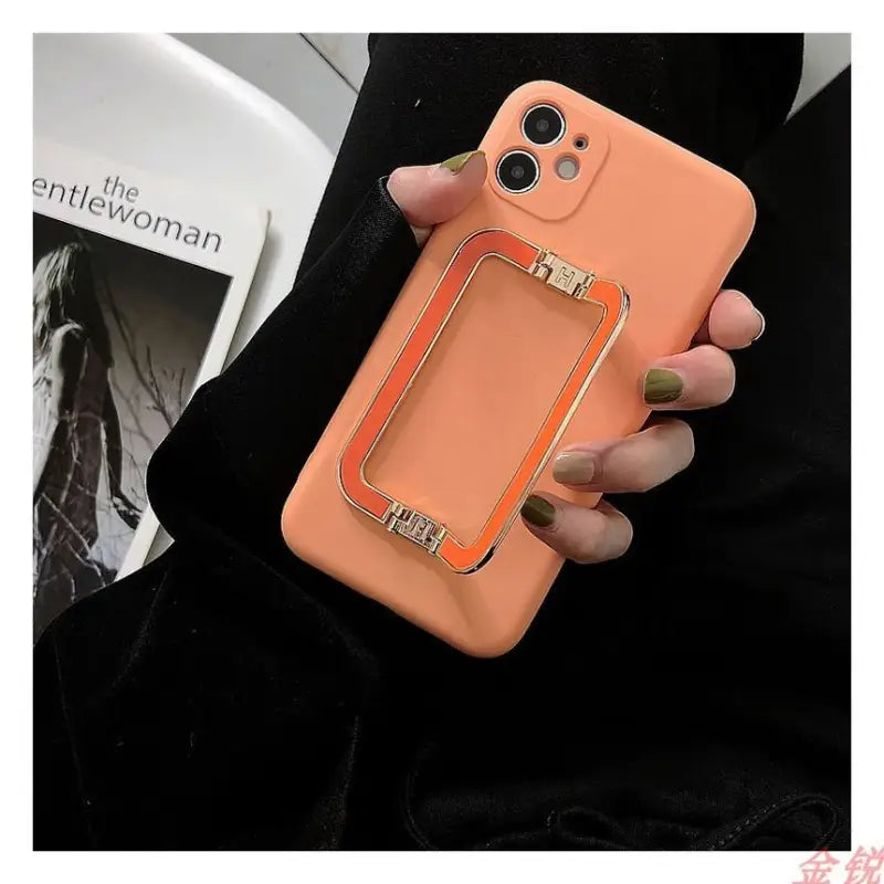 Plain Foldable Stand Phone Case - Samsung-14