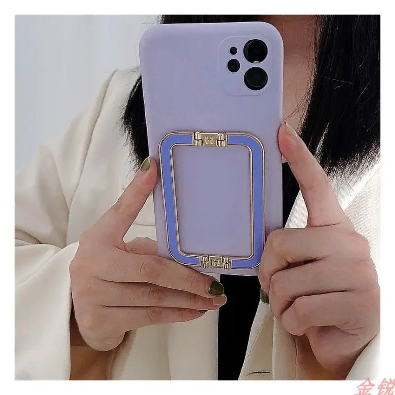Plain Foldable Stand Phone Case - Samsung-4