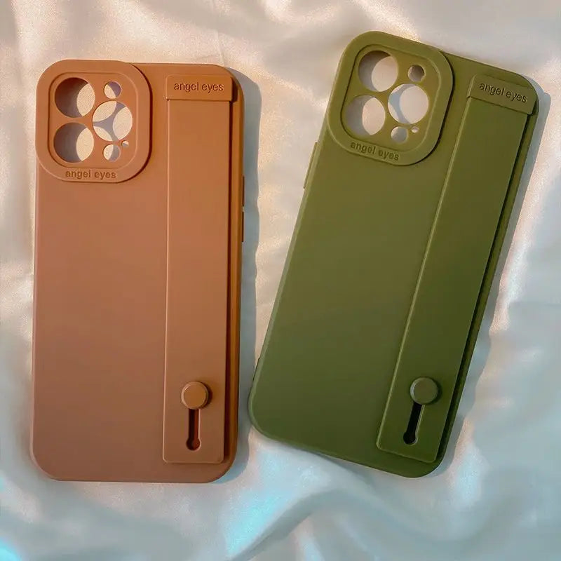 Plain Hand Strap Phone Case - iPhone 13 Pro Max / 13 Pro / 