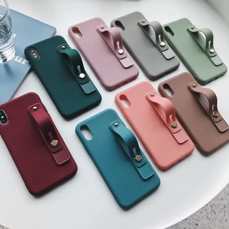 Plain Mobile Case with Strap - iPhone 7 / iPhone 7 Plus / iPhone 8 / iPhone 8 Plus / iPhone X / iPhone XS / iPhone XS Max / iPhone XR / iPhone 11 / iPhone 11 Pro / iPhone 11 Pro Max-6