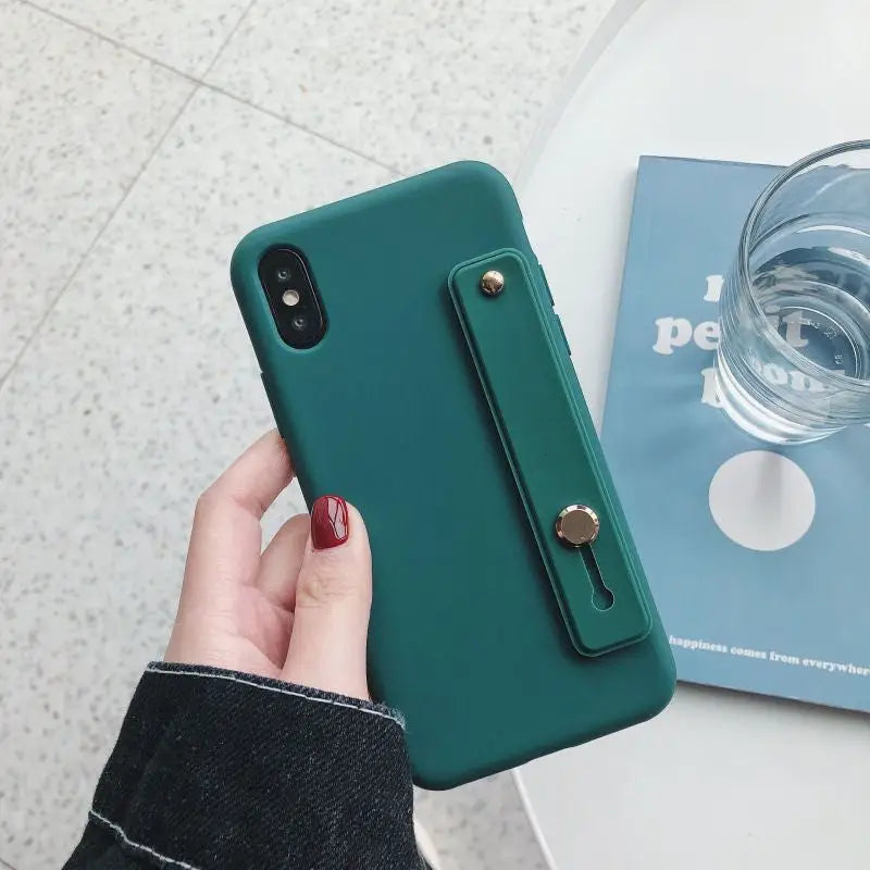 Plain Mobile Case with Strap - iPhone 7 / iPhone 7 Plus / iPhone 8 / iPhone 8 Plus / iPhone X / iPhone XS / iPhone XS Max / iPhone XR / iPhone 11 / iPhone 11 Pro / iPhone 11 Pro Max-24