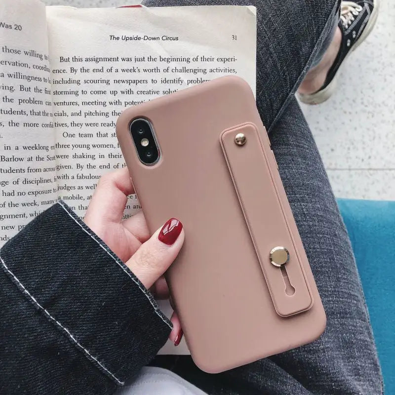Plain Mobile Case with Strap - iPhone 7 / iPhone 7 Plus / iPhone 8 / iPhone 8 Plus / iPhone X / iPhone XS / iPhone XS Max / iPhone XR / iPhone 11 / iPhone 11 Pro / iPhone 11 Pro Max-27