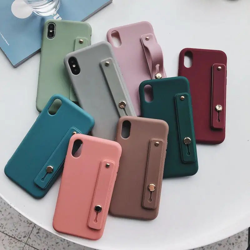 Plain Mobile Case with Strap - iPhone 7 / iPhone 7 Plus / iPhone 8 / iPhone 8 Plus / iPhone X / iPhone XS / iPhone XS Max / iPhone XR / iPhone 11 / iPhone 11 Pro / iPhone 11 Pro Max-5