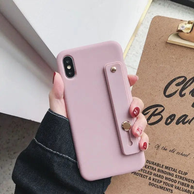 Plain Mobile Case with Strap - iPhone 7 / iPhone 7 Plus / iPhone 8 / iPhone 8 Plus / iPhone X / iPhone XS / iPhone XS Max / iPhone XR / iPhone 11 / iPhone 11 Pro / iPhone 11 Pro Max-22