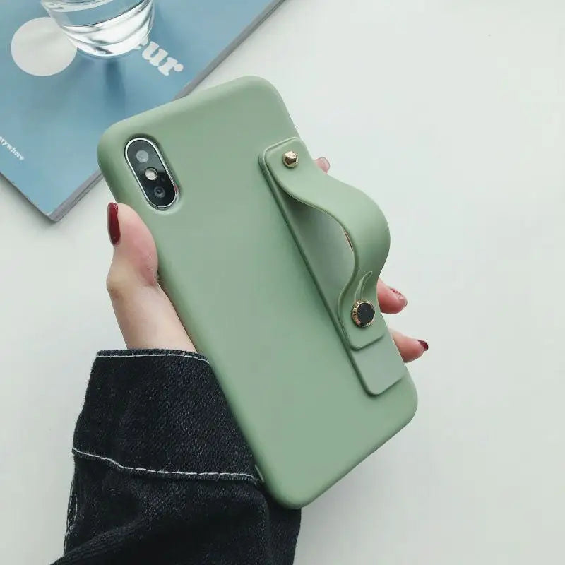 Plain Mobile Case with Strap - iPhone 7 / iPhone 7 Plus / iPhone 8 / iPhone 8 Plus / iPhone X / iPhone XS / iPhone XS Max / iPhone XR / iPhone 11 / iPhone 11 Pro / iPhone 11 Pro Max-20