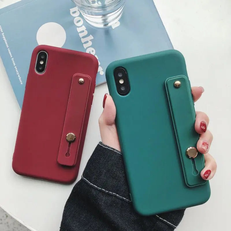 Plain Mobile Case with Strap - iPhone 7 / iPhone 7 Plus / iPhone 8 / iPhone 8 Plus / iPhone X / iPhone XS / iPhone XS Max / iPhone XR / iPhone 11 / iPhone 11 Pro / iPhone 11 Pro Max-10