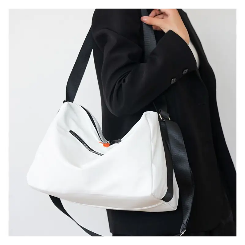 Plain Nylon Shoulder Bag KC3 - Shoulder Bags