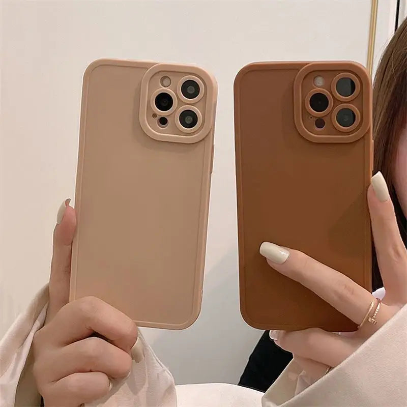 Plain Phone Case - iPhone 13 Pro Max / 13 Pro / 13 / 13 mini / 12 Pro Max / 12 Pro / 12 / 12 mini / 11 Pro Max / 11 Pro / 11 / SE / XS Max / XS / XR / X / SE 2 / 8 / 8 Plus / 7 / 7 Plus-3