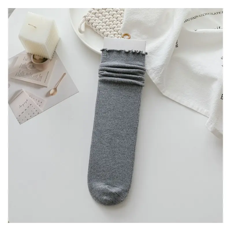 Plain Ruffle Socks Set II3 - Socks