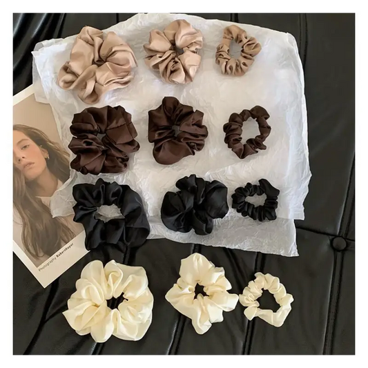 Plain Scrunchie (various designs) E832 - Hair Fashion 