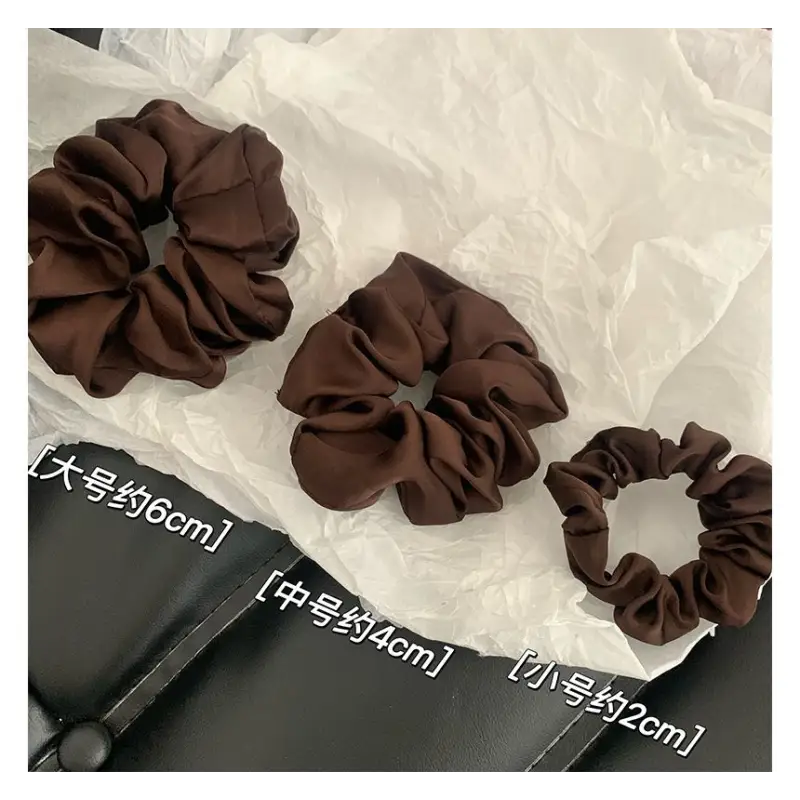 Plain Scrunchie (various designs) E832 - Hair Fashion 