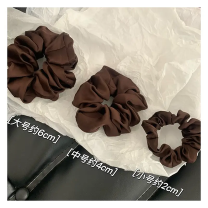 Plain Scrunchie (various designs) E832 - Hair Fashion 