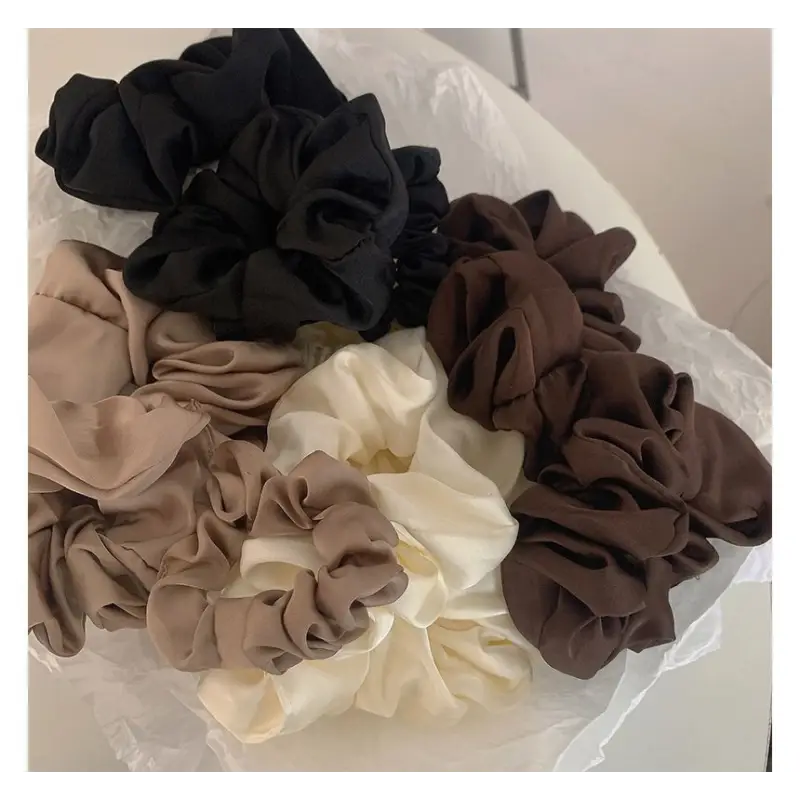 Plain Scrunchie (various designs) E832 - Hair Fashion 