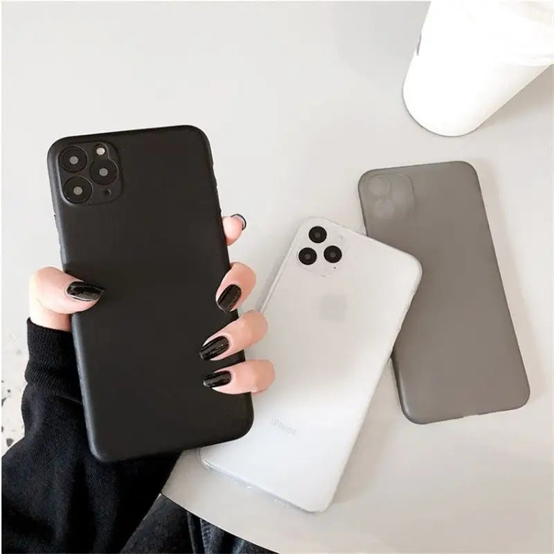 Plain Translucent Mobile Case - iPhone 11 Pro Max / 11 Pro /