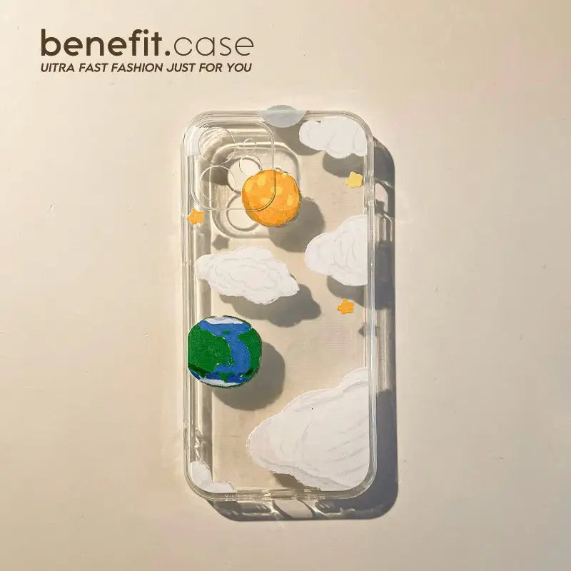 Planet Cloud Transparent Phone Case - Iphone 13 Pro Max / 13