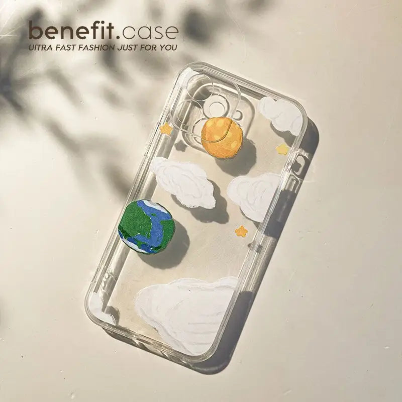 Planet Cloud Transparent Phone Case - Iphone 13 Pro Max / 13