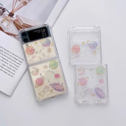Planet Phone Case - Samsung Galaxy Z Flip 3 CZ311 - Pink & 