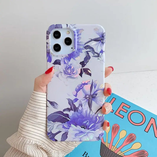 Plant Print Phone Case - iPhone 12 Pro Max / 12 Pro / 12 / 12 mini / 11 Pro Max / 11 Pro / 11 / SE / XS Max / XS / XR / X / SE 2 / 8 / 8 Plus / 7 / 7 Plus-2