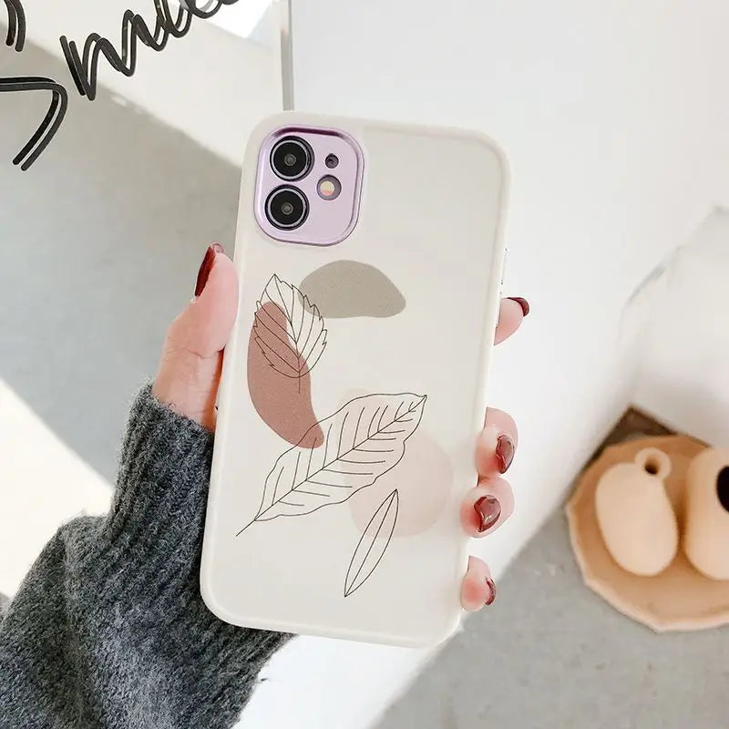 Plant Printed Phone Case -  iPhone 12 Pro Max / 12 Pro / 12 / 12 Mini / 11 Pro Max / 11 Pro / 11 / Xs Max / Xr / Xs / X / 8 Plus / 8 / 7 Plus / 7 / Se 2-18