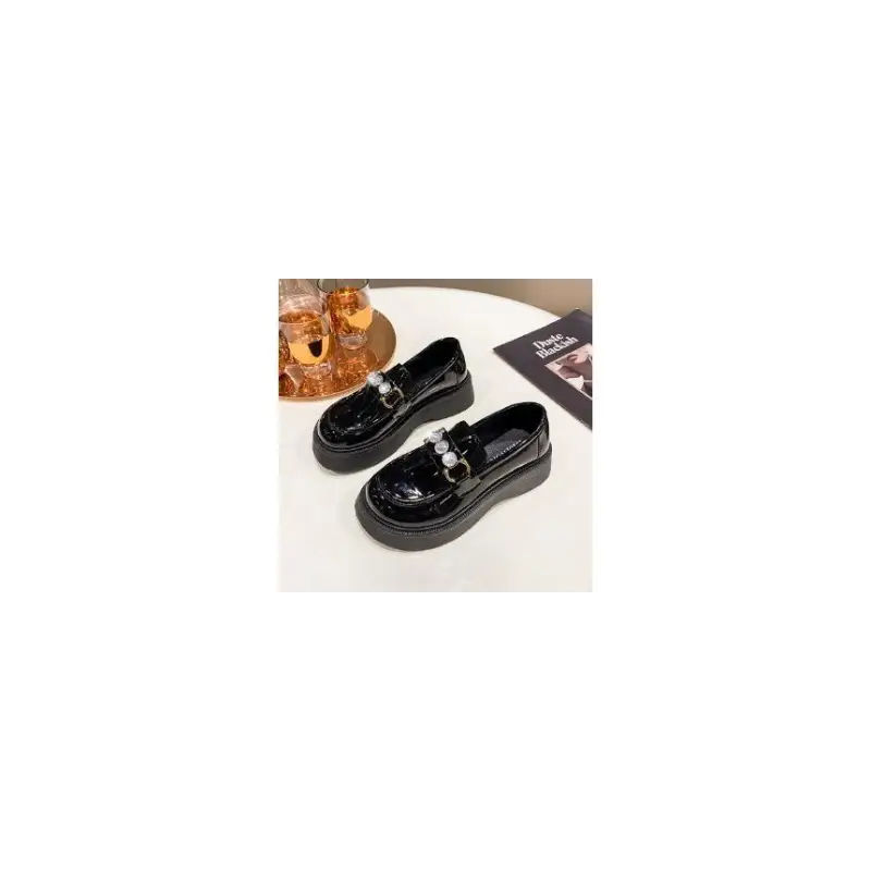 Platform Rhinestone Loafers KP10 - Loafers & Moccasins