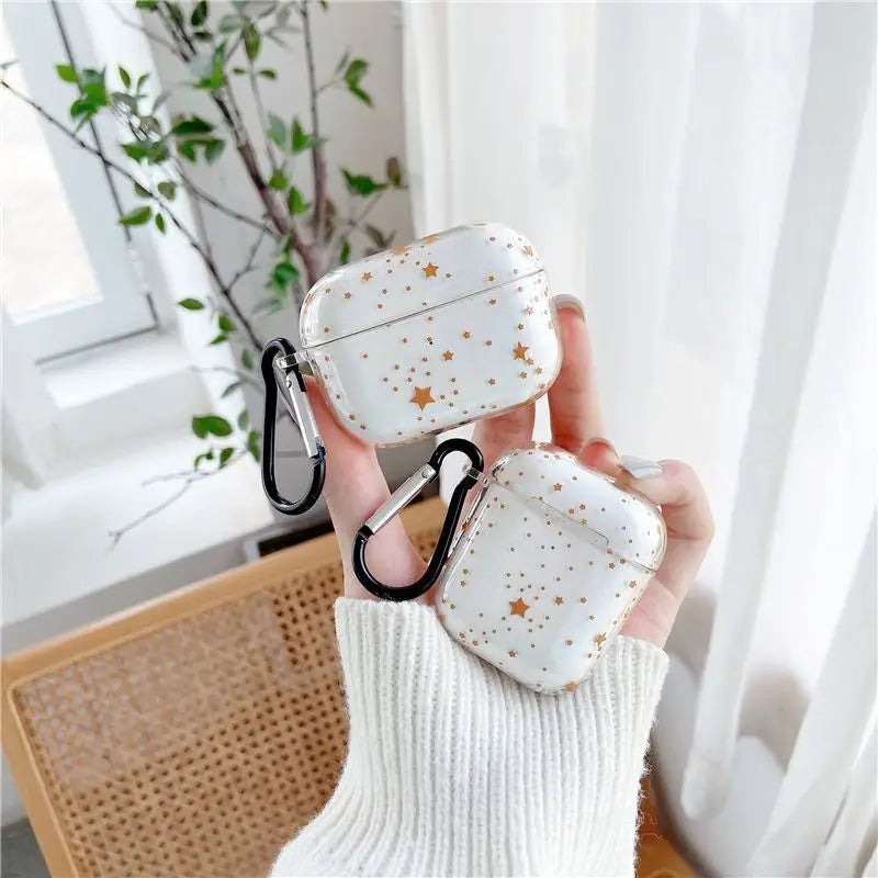 Plating  Bronzing Star AirPods Earphone Case Skin-1