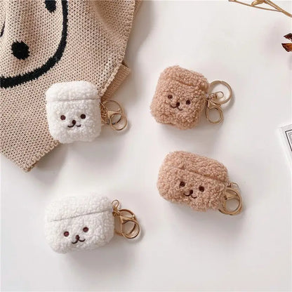 Plush Dog AirPods Earphone Case Skin B261 - Mobile Cases & 