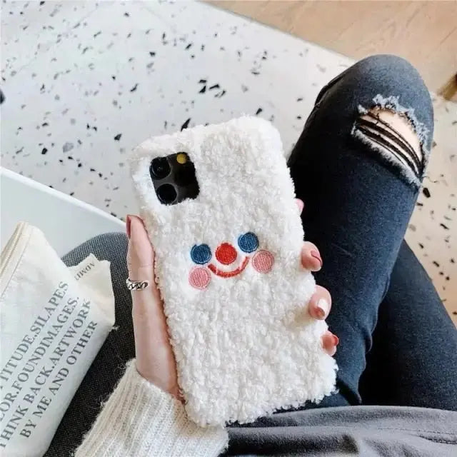 Plush Phone Case For Samsung Galaxy BC071 - For S20 / white 
