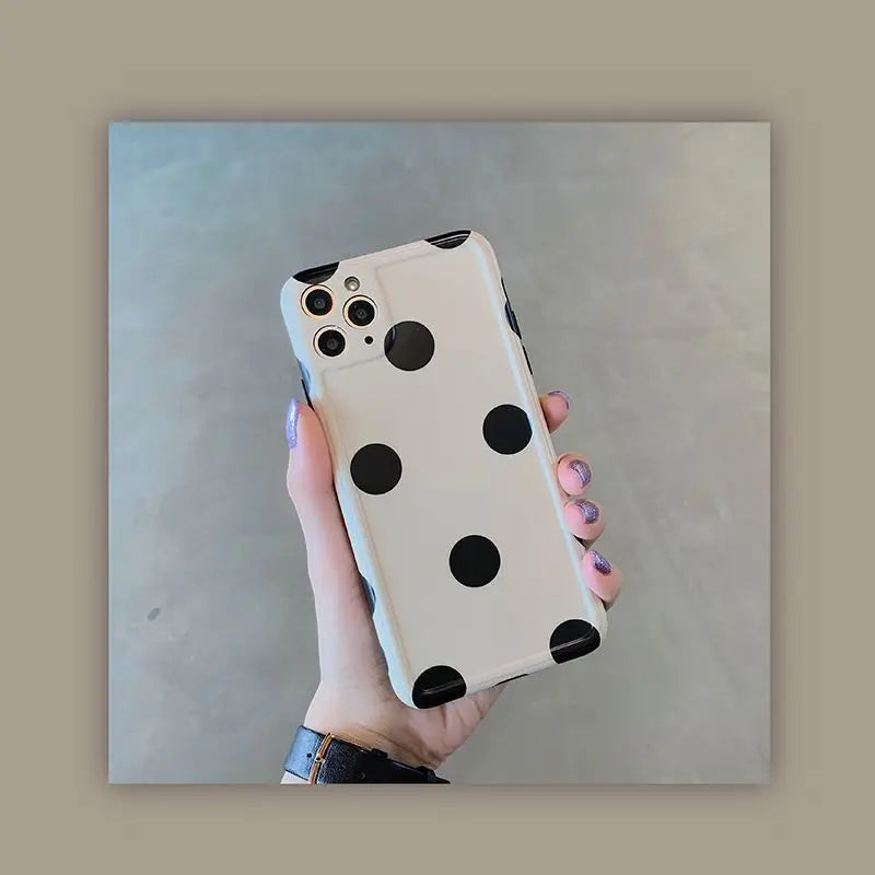 Polka Dot Phone Case - iPhone 11 Pro Max / 11 Pro / 11 / SE / XS Max / XS / XR / X / 8 / 8 Plus / 7 / 7 Plus / 6s / 6s Plus-1