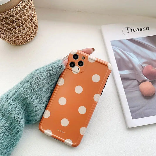 Polka Dot Phone Case - iPhone 12 Pro Max / 12 Pro / 12 / 12 mini / 11 Pro Max / 11 Pro / 11 / SE / XS Max / XS / XR / X / SE 2 / 8 / 8 Plus / 7 / 7 Plus-2