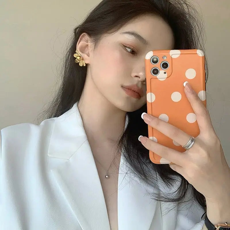 Polka Dot Phone Case - iPhone 12 Pro Max / 12 Pro / 12 / 12 mini / 11 Pro Max / 11 Pro / 11 / SE / XS Max / XS / XR / X / SE 2 / 8 / 8 Plus / 7 / 7 Plus-10