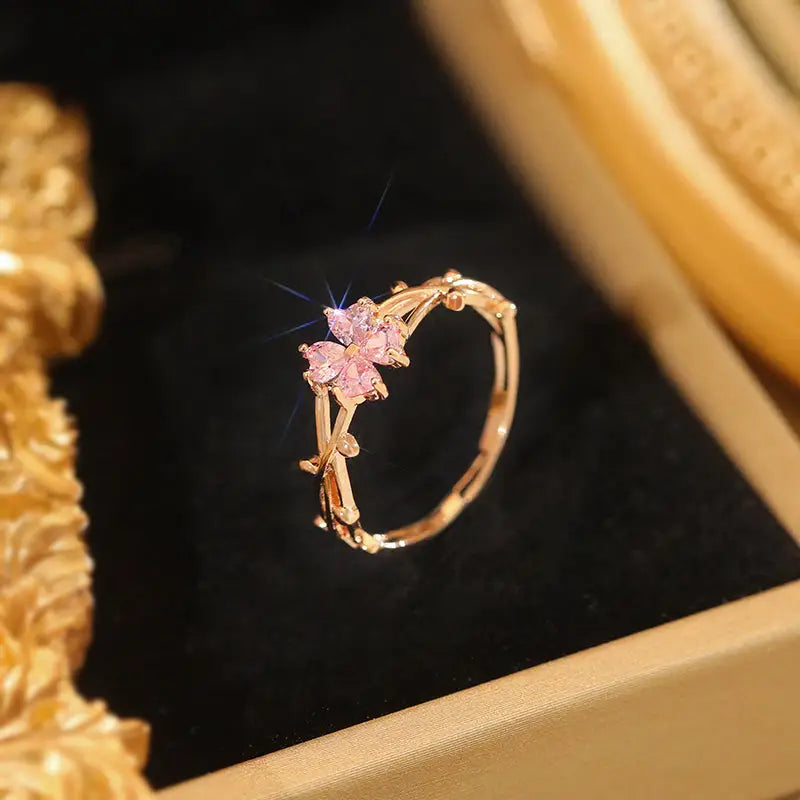 Pretty In Pink Ring LIN22 - Pink