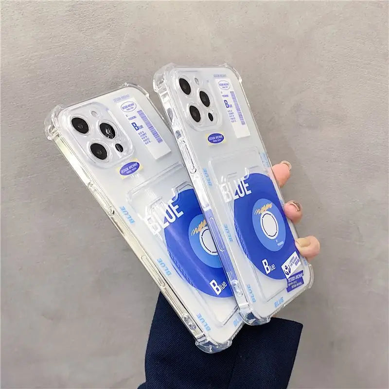 Print Card Holder Transparent Phone Case - iPhone 13 Pro Max