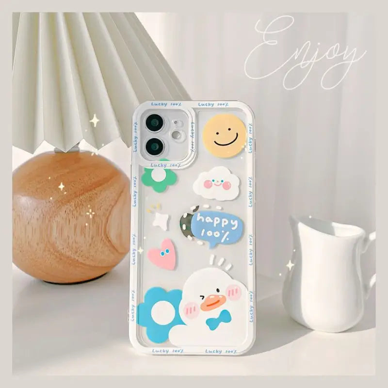 Print Cartoon Phone Case - Iphone 7 / 8 / Se, 7 Plus / 8 Plus, X / Xs, Xs Max, Xr, 11, 11 Pro, 11 Pro Max, 12 Mini, 12, 12 Pro, 12 Pro Max, 13mini, 13, 13pro, 13pro Max-2