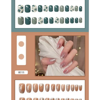 Print Faux Nail Tips N3 - Hand Fashion Accessories