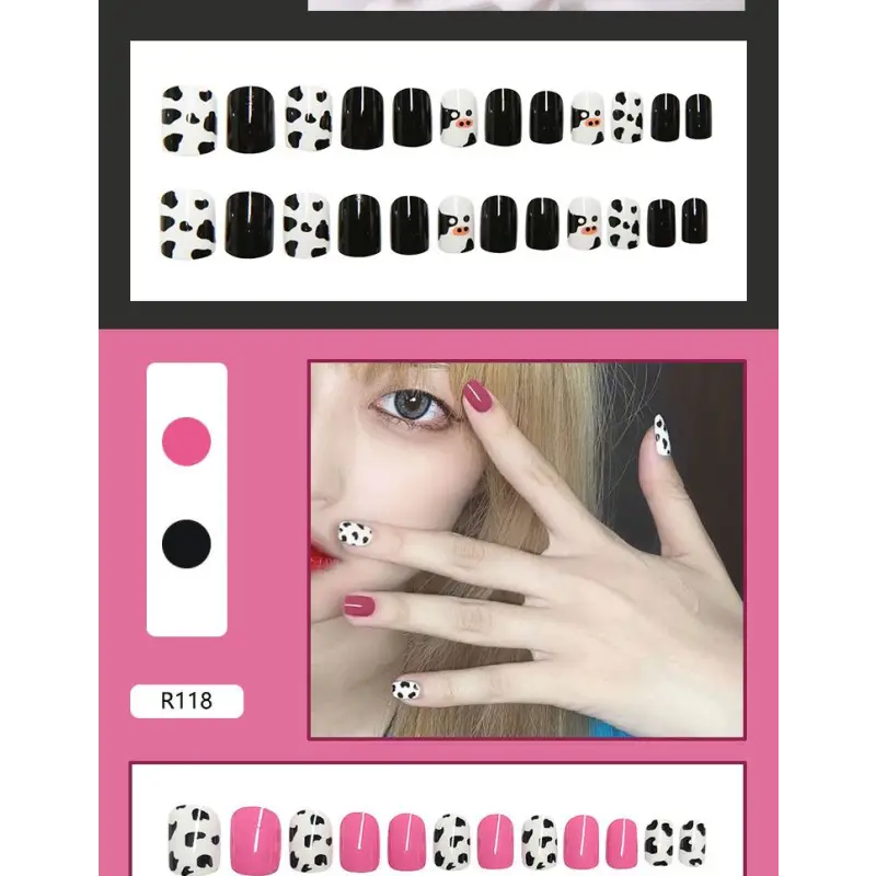 Print Faux Nail Tips N3 - Hand Fashion Accessories
