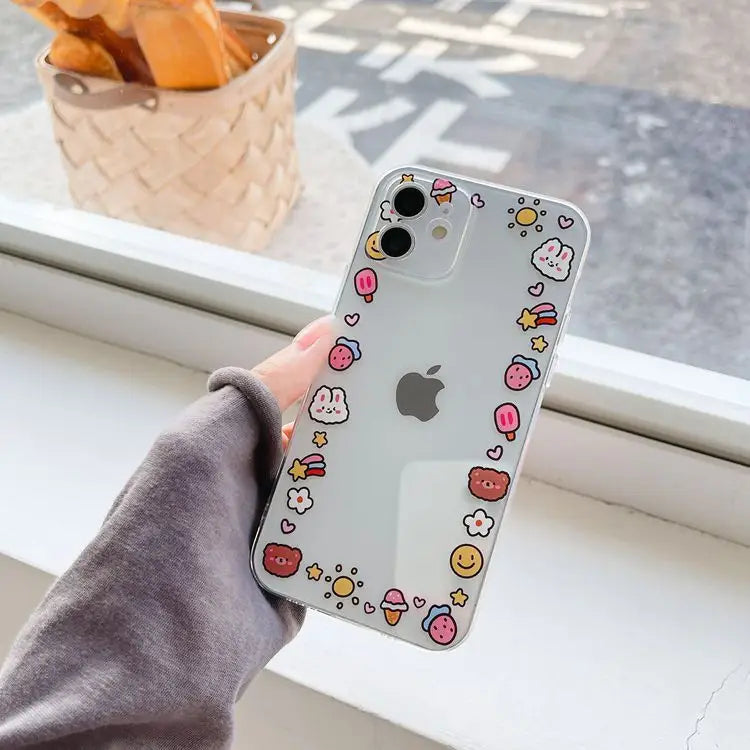 Print Transparent Phone Case - iPhone 13 Pro Max / 13 Pro / 13 / 13 mini / 12 Pro Max / 12 Pro / 12 / 12 mini / 11 Pro Max / 11 Pro / 11 / SE / XS Max / XS / XR / X / SE 2 / 8 / 8 Plus / 7 / 7 Plus-15