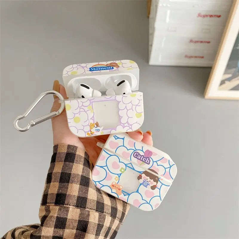 Printed AirPods Earphone Case Skin B367 - Mobile Cases & 