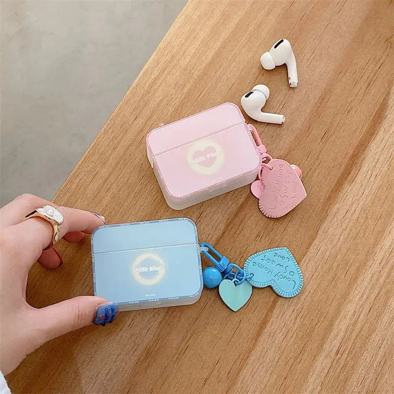 Printed AirPods Earphone Case Skin With Charm B250 - Mobile 