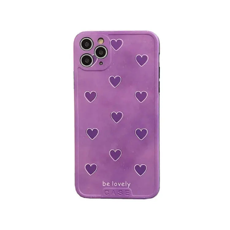 Puprle Be Lovely Heart iPhone Case BP045 - iphone case