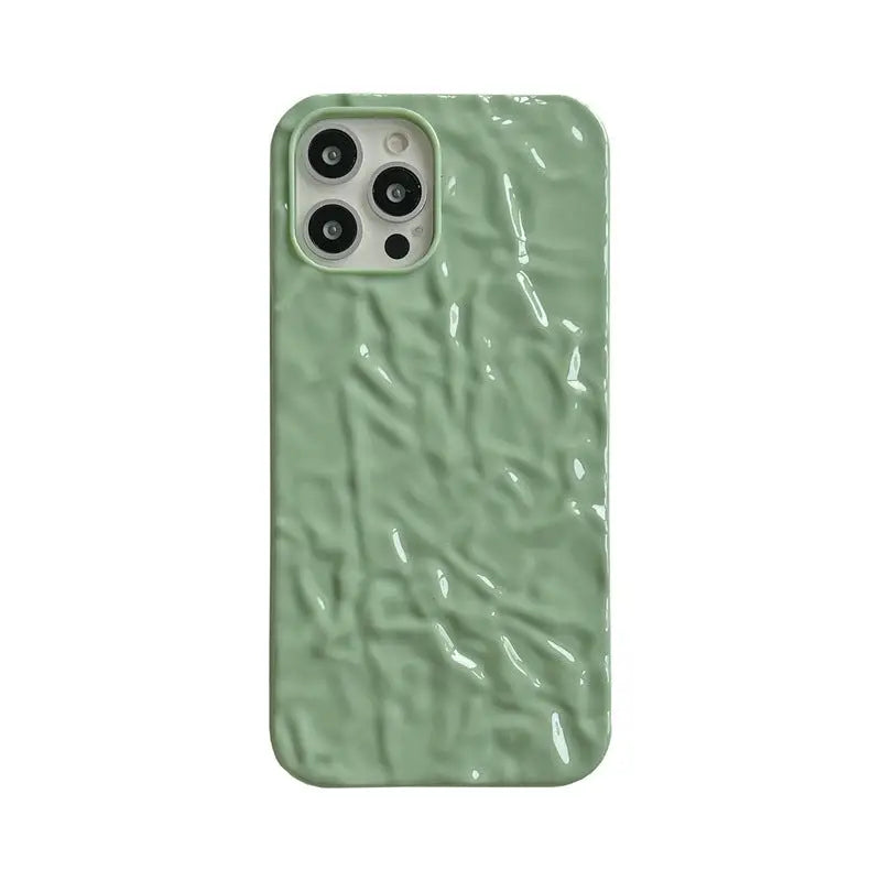 Pure Green Pleated iPhone Case BP273 - iphone case