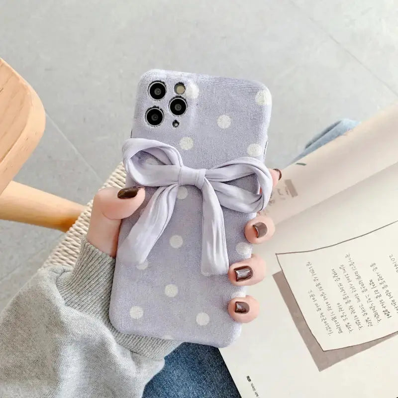 Purple Bow iPhone Case BP076 - iphone case