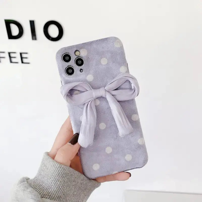 Purple Bow iPhone Case BP076 - iphone case