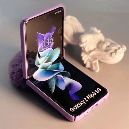 Purple Cute Phone Case for Samsung Z Flip BS027 - Samsung 