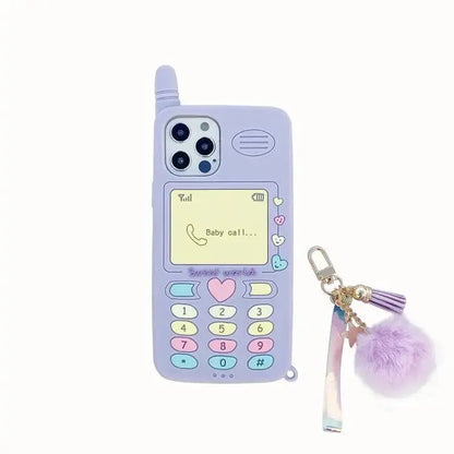 Purple Fake Cell Phone Design iPhone Case W056 - iphone case