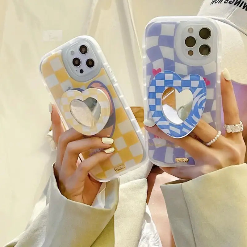 Purple/Blue Heart Holder iPhone Case BP323 - iphone case