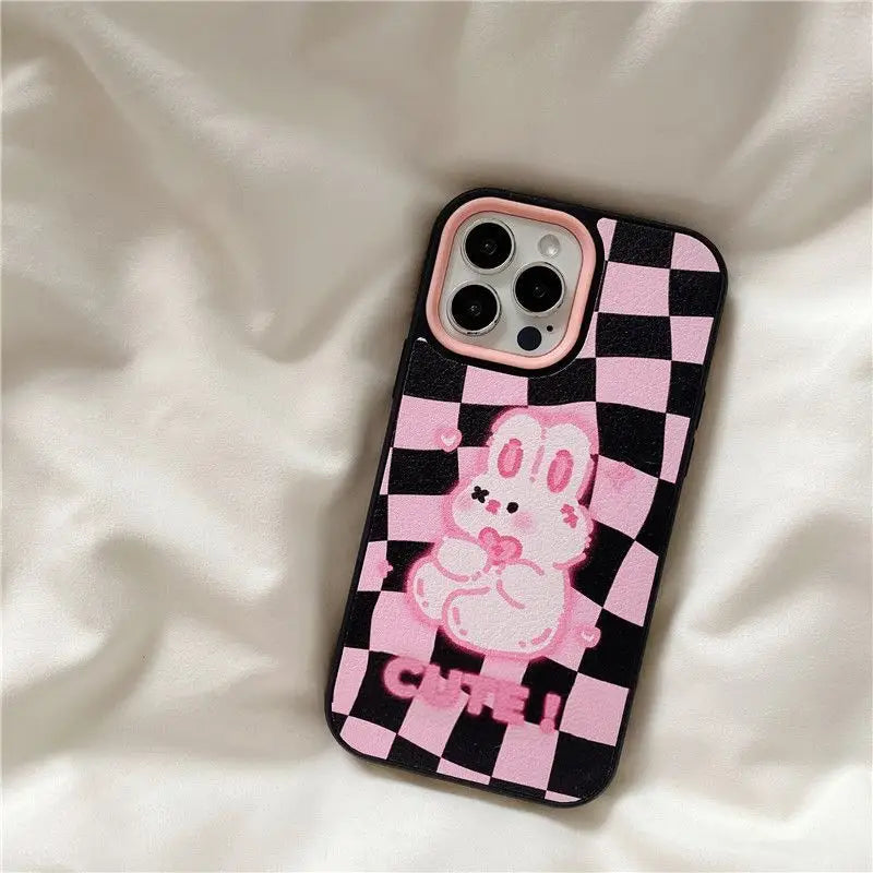 Rabbit Checker Phone Case - iPhone 13 Pro Max / 13 Pro / 13 