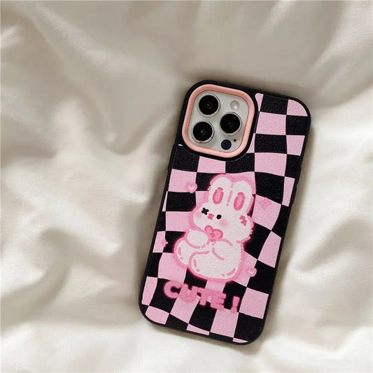 Rabbit Checker Phone Case - iPhone 13 Pro Max / 13 Pro / 13 