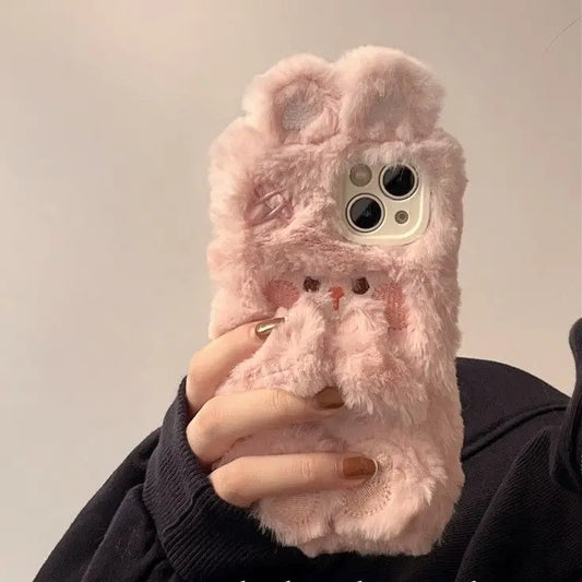 Rabbit Chenille Phone Case - iPhone 13 Pro Max / 13 Pro / 13