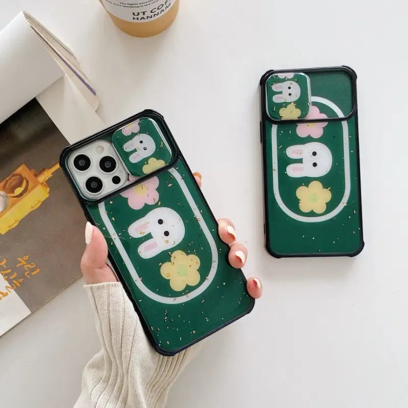 Rabbit Flower Lens Cover Phone Case - iPhone 12 Pro Max / 12