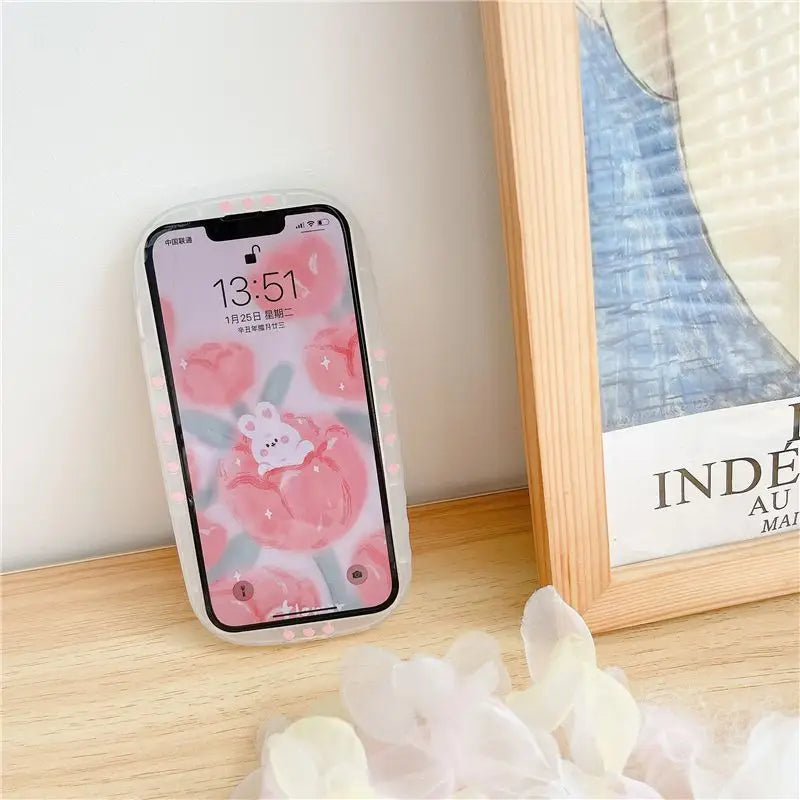 Rabbit Flower Phone Case - iPhone 13 Pro Max / 13 Pro / 13 /